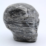 Picasso Marble  Jasper Alien Head Carving