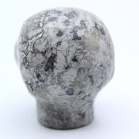 Picasso Marble  Jasper Alien Head Carving