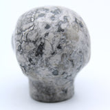 Picasso Marble  Jasper Alien Head Carving