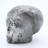 Picasso Marble  Jasper Alien Head Carving