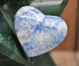 Blue Quartz Heart Carving