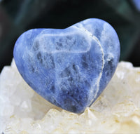 Blue Quartz Heart Carving