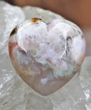 Flower Agate Heart, 2.5cm