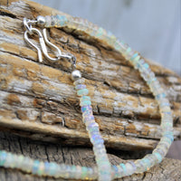 Ethiopian Opal Sterling Silver Necklace