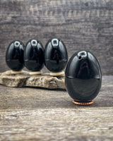 Top Drilled Obsidian Yoni Egg