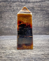 Brown Onyx Tower Carving, 131g