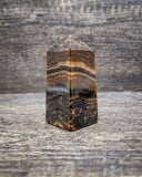 Brown Onyx Tower Carving, 158g