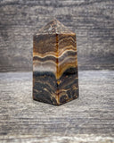 Brown Onyx Tower Carving, 158g