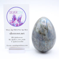 Labradorite Egg, 7.5cm