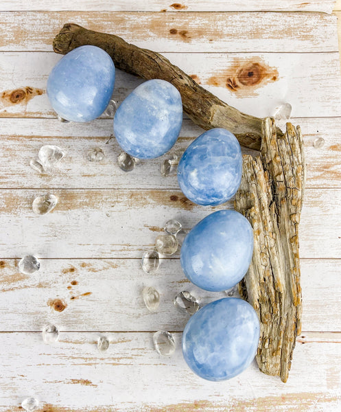 Blue Calcite Eggs (Various)
