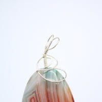 Wire Wrapped Agate Pendant By Melissa Robak
