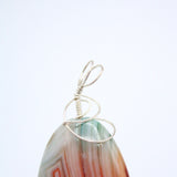 Wire Wrapped Agate Pendant By Melissa Robak
