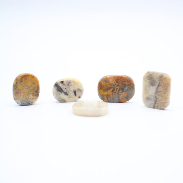 Crazy Lace Agate Thumb Stones