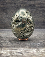 Pyrite Egg Carving, 301g