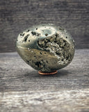 Pyrite Egg Carving, 301g