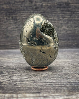 Pyrite Egg Carving, 245g