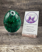 Malachite Egg Carving, 592g