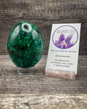 Malachite Egg Carving, 592g