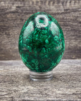 Malachite Egg Carving, 592g