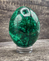 Malachite Egg Carving, 592g