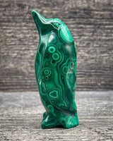 Malachite Penguin Carving, 143g