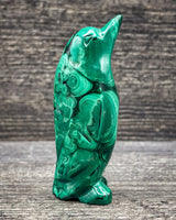 Malachite Penguin Carving, 143g