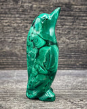 Malachite Penguin Carving, 143g