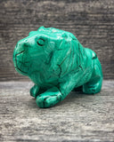 Malachite Lion Carving, 470g