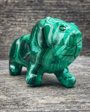 Malachite Lion Carving, 470g