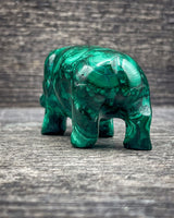 Malachite Hippopotamus, 176g