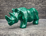 Malachite Rhinoceros Carving , 136g