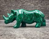 Malachite Rhinoceros Carving , 136g