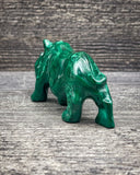 Malachite Rhinoceros Carving , 136g