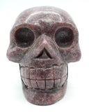 Lepidolite Skull Carving