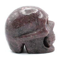 Lepidolite Skull Carving
