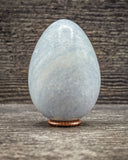 Blue Calcite Egg Carving, 154g