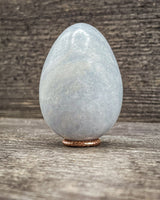 Blue Calcite Egg Carving, 154g