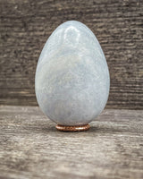 Blue Calcite Egg Carving, 154g