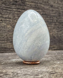 Blue Calcite Egg Carving, 154g