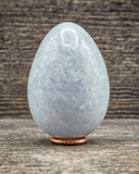 Blue Calcite Egg Carving, 154g
