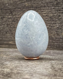 Blue Calcite Egg Carving, 154g