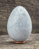 Blue Calcite Egg Carving, 154g