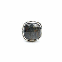 Large Stone Labradorite Ring