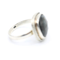 Large Stone Labradorite Ring
