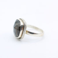 Large Stone Labradorite Ring