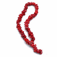  Red Coral Bead Strands