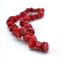  Red Coral Bead Strands