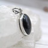 Eye of Odin Sapphire in Sterling Silver Pendant