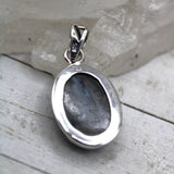 Eye of Odin Sapphire in Sterling Silver Pendant