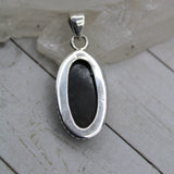 Eye of Odin Sapphire in Sterling Silver Pendant